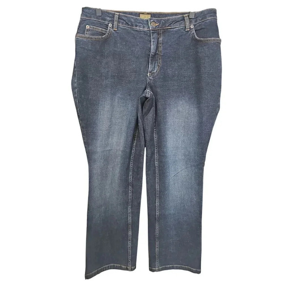 Caslon Tapered Denim Jeans Dark Wash Size 18WP - Picture 1 of 5